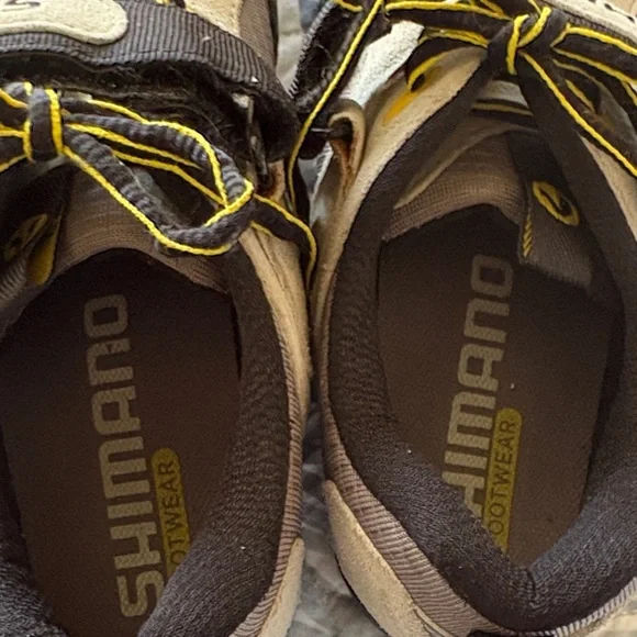 Shimano SPD Velcro Cycling Shoes Women Size 8/ unisex - Black & Yellow SH-MO37W - Picture 6 of 12